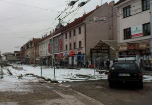 Návrat MHD do Dukelské a S. K. Neumanna se očekává na jaře